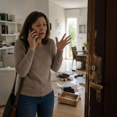 Signora chiama un fabbro dopo aver trovato la casa sottosopra