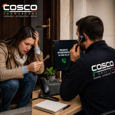 Donna rimasta fuori casa a milano per serratura bloccata, chiama Cosco Service.